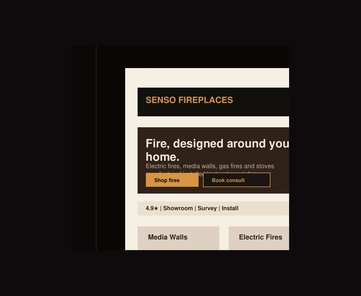 Senso Concept website preview